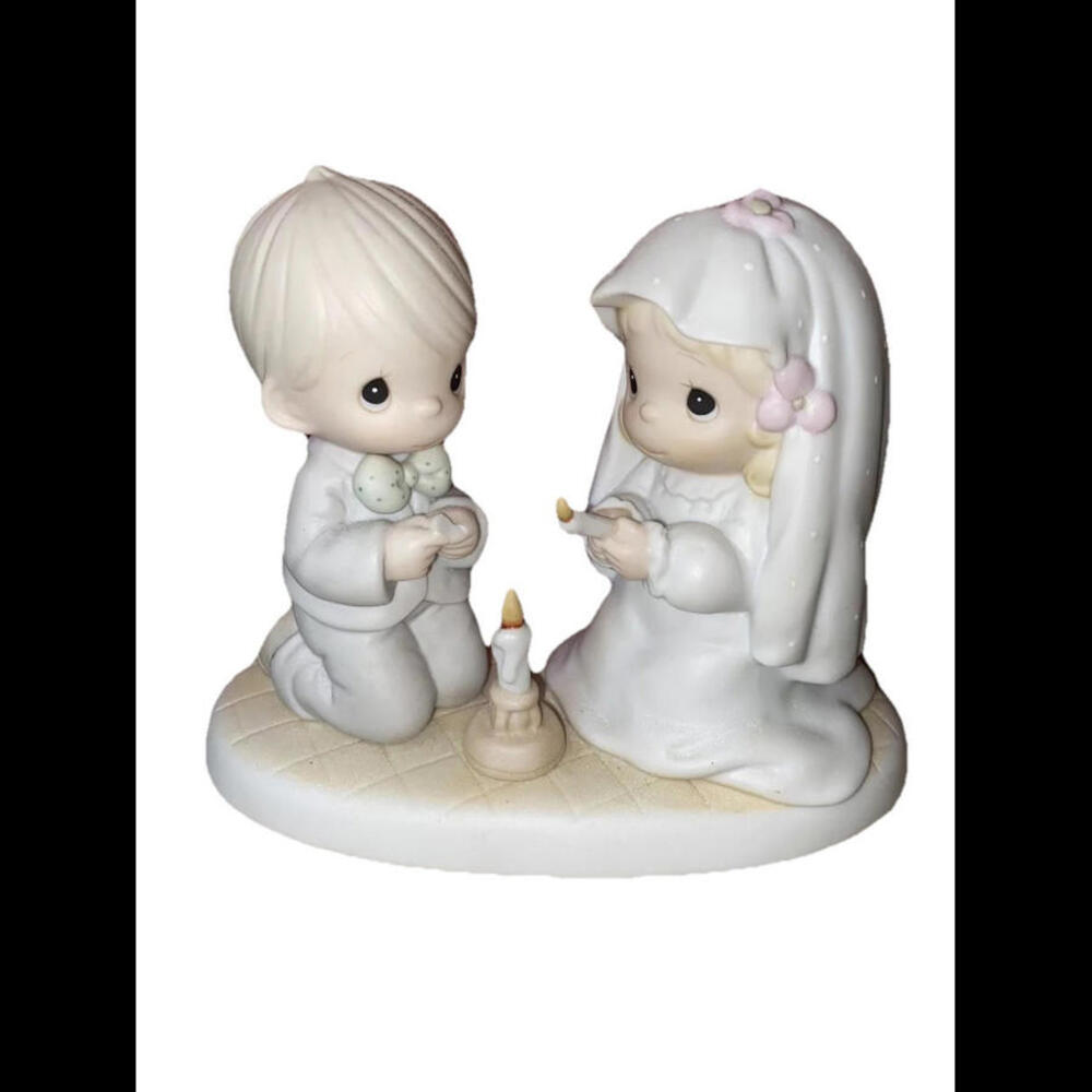 🌼Precious Moments, 520837, The Lord Is Your Light To Happiness, Issued 1988
